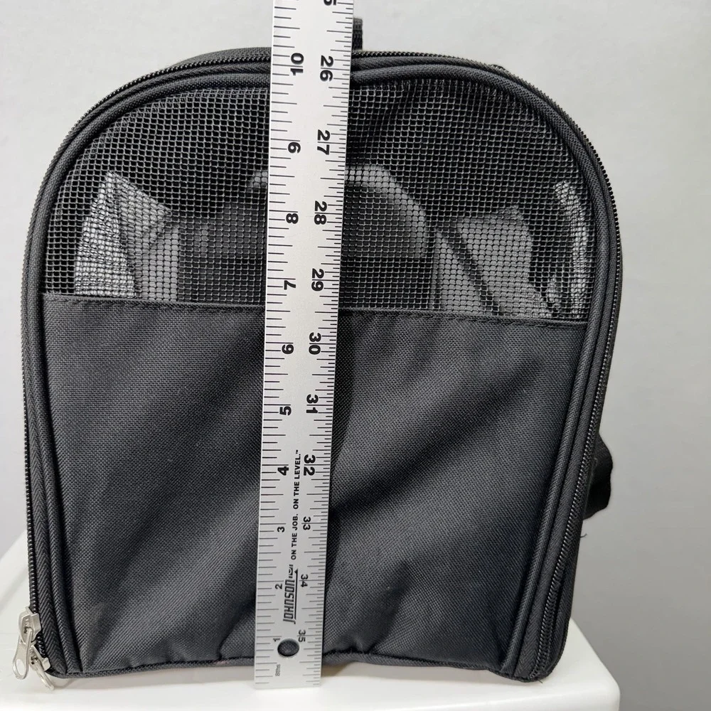 Soft‎ Sided Pet Carrier Black Mesh Travel Bag Small Dog Cat Portable